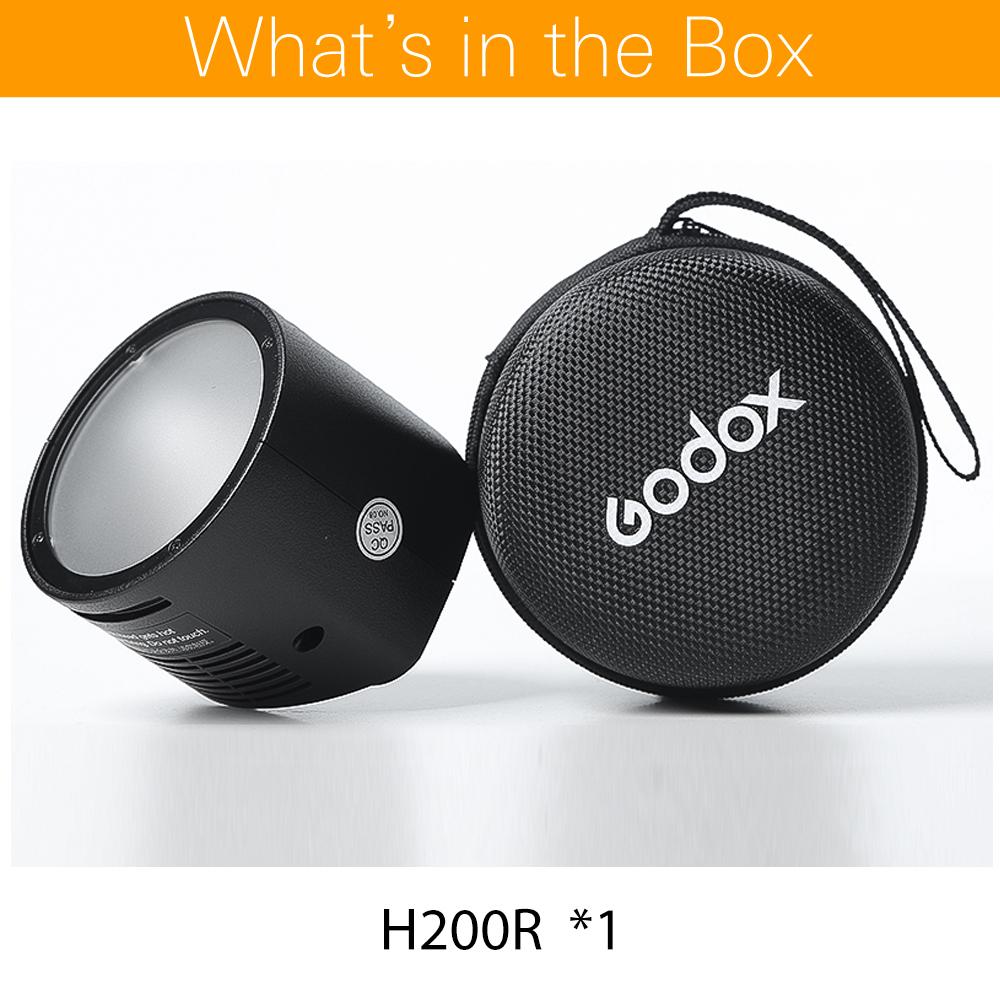 Godox H200R Separation Studio Flash Head Удлинительная головка Портативная со спиральной трубкой для вспышки Godox AD200