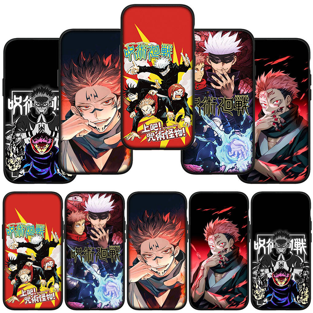 Чехол для телефона Samsung Galaxy S25 S23 S22 S24 Ultra FE A05 A06 A15 A16 A36 A37 A35 A54 A55 A56 A57 A25 A26 A53 Jujutsu Kaisen Годжо Сатору Сукуна