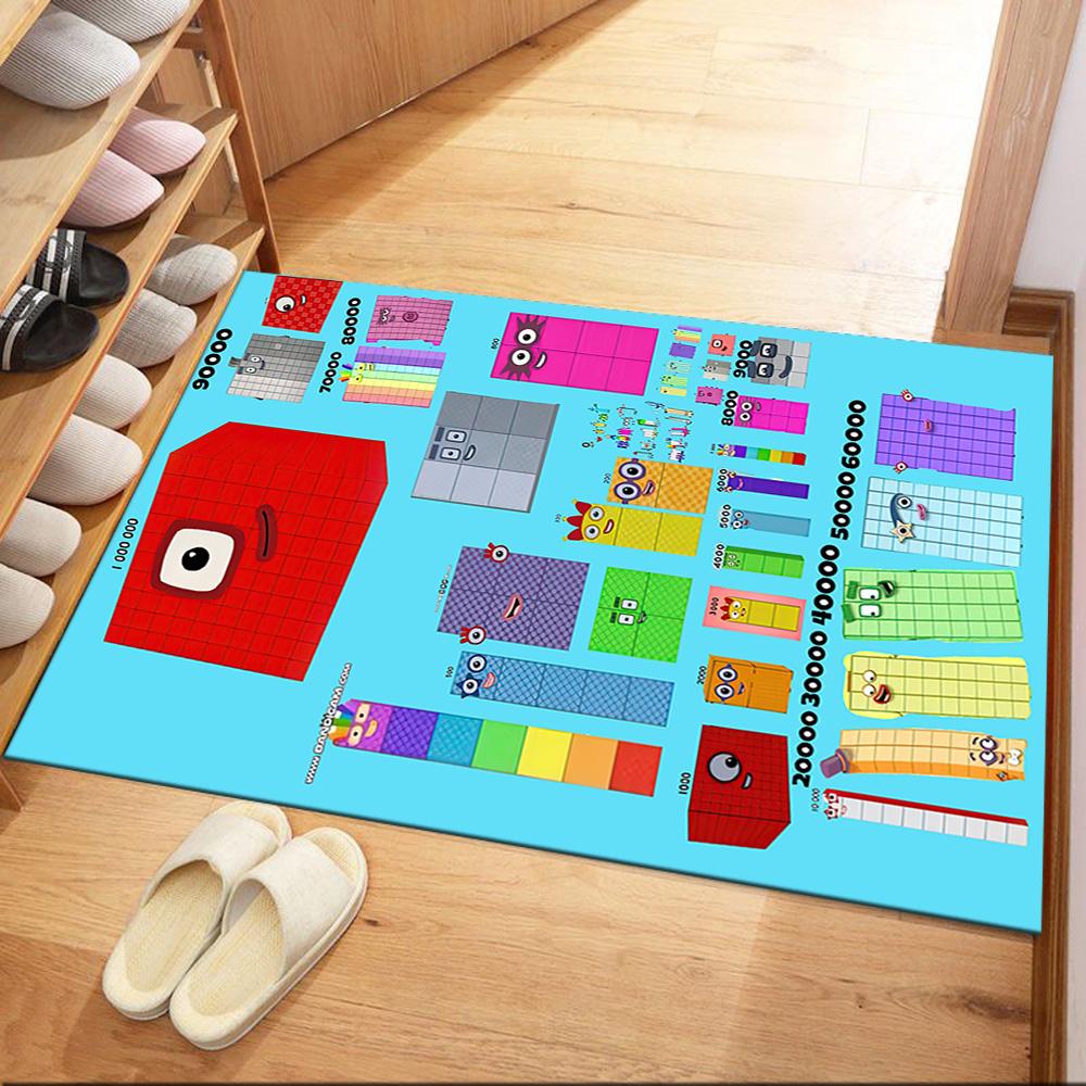 Numberblocks Floor Mat Perfect For Living Rooms Outdoor Bedrooms Dining Room Antislip Rug Anime Office Decor Spiritual Gift