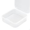 Small Clear Beads Storage Container Box with Hinged Lid for of Items, Crafts, Jewelry,
