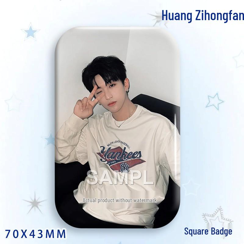 Huang Zihongfan Laser Star Idol Badge Brooch Pendant