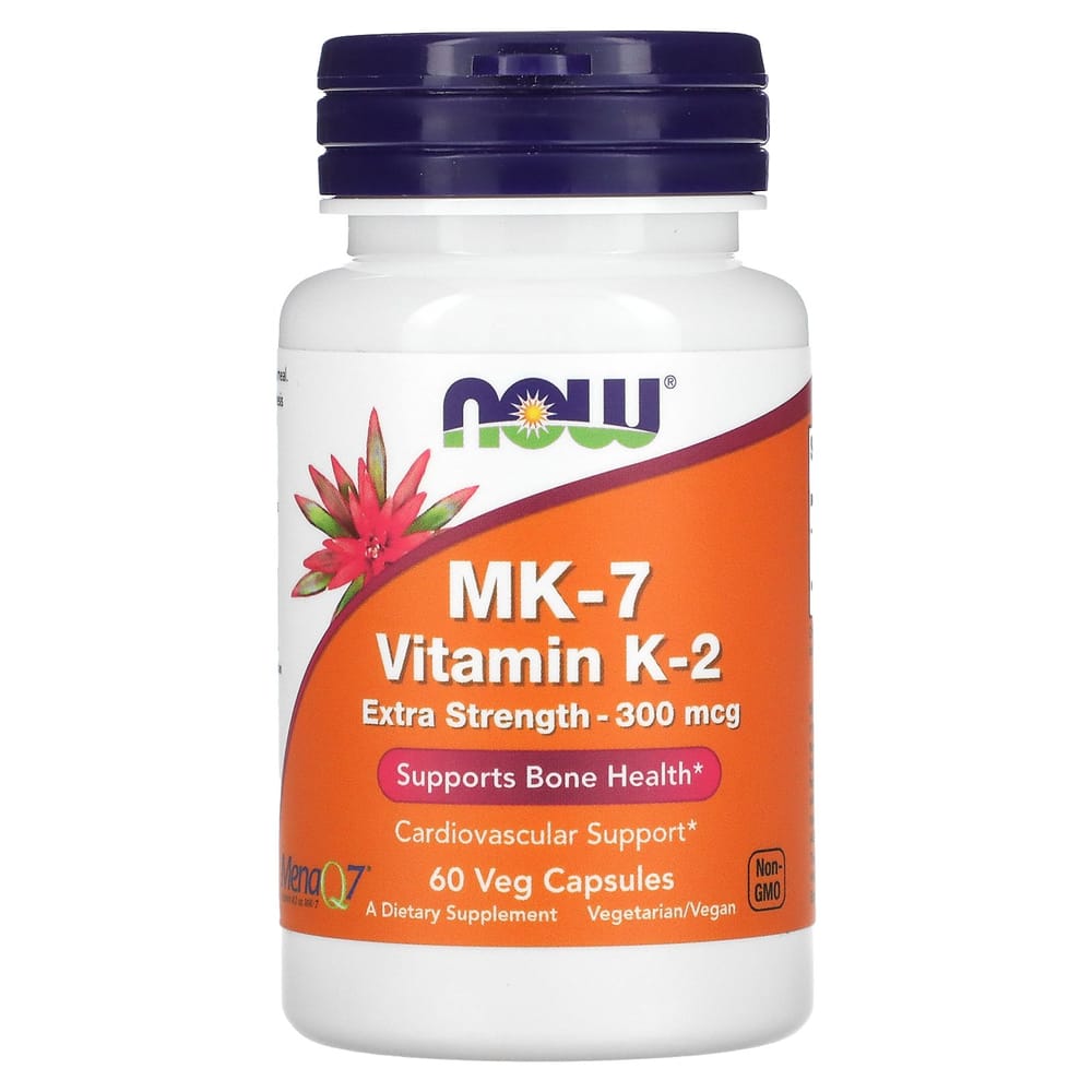 Now Foods MK-7 Витамин K-2 Повышенной Силы Вегетарианские Капсулы, 60 шт.