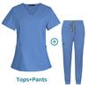 Women Scrubs Sets Nurse Accessories Medical Uniform Slim Fit Hospital Dental Clinical Workwear Clothing Surgical Overall Suits