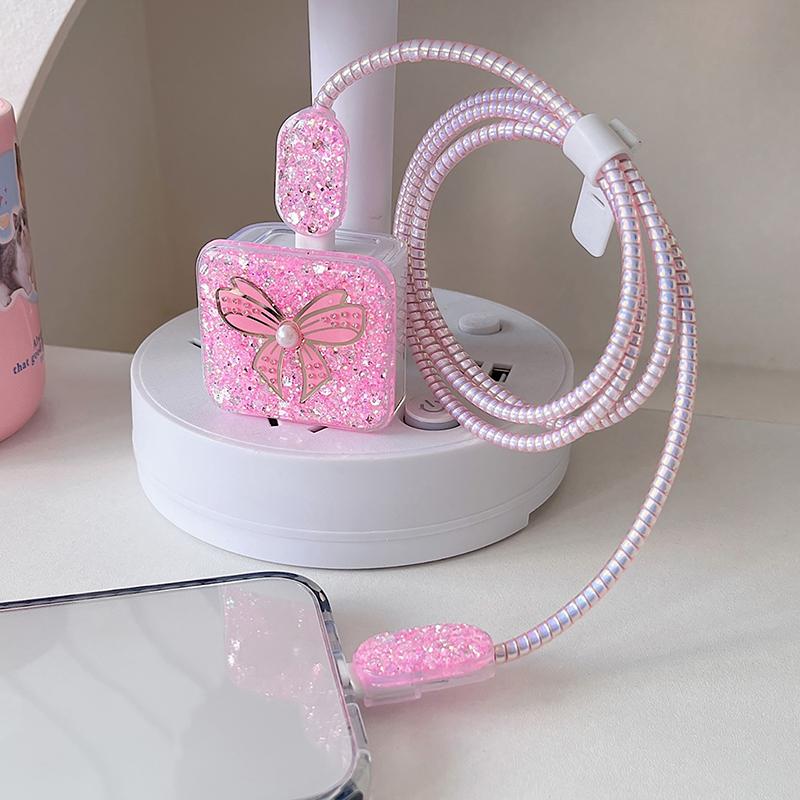 3D чехол для зарядного устройства Apple 18 Вт 20 Вт чехол для адаптера зарядного устройства чехол силиконовый чехол сматывающее устройство для кабеля аксессуары для iPhone