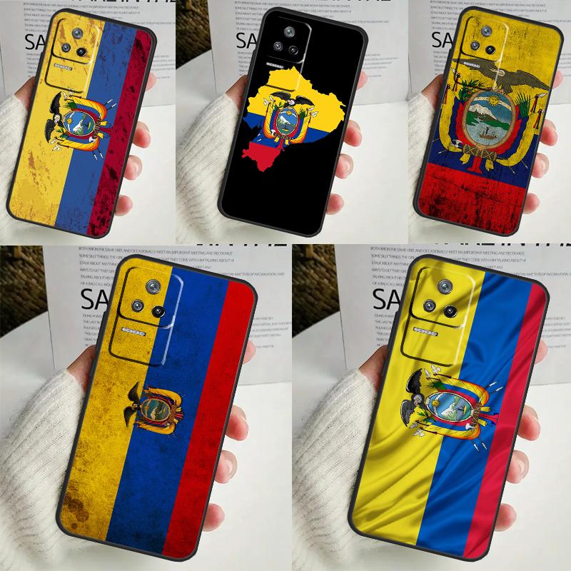 Ecuador Flag Case For POCO X6 Pro M6 X5 X3 M5s F3 F5 Xiaomi 14 Ultra 13 12 Lite 11T 12T 13T Pro Coque