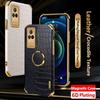 Силиконовый чехол-подставка с 6D покрытием для VIVO Y21 Y33S Y31 Y51 2020 Y73 4G Y72 Y52S Y31S Y73S 5G Y70 Y12S Y70S Y50 Y19, чехол для телефона с текстурой крокодиловой кожи