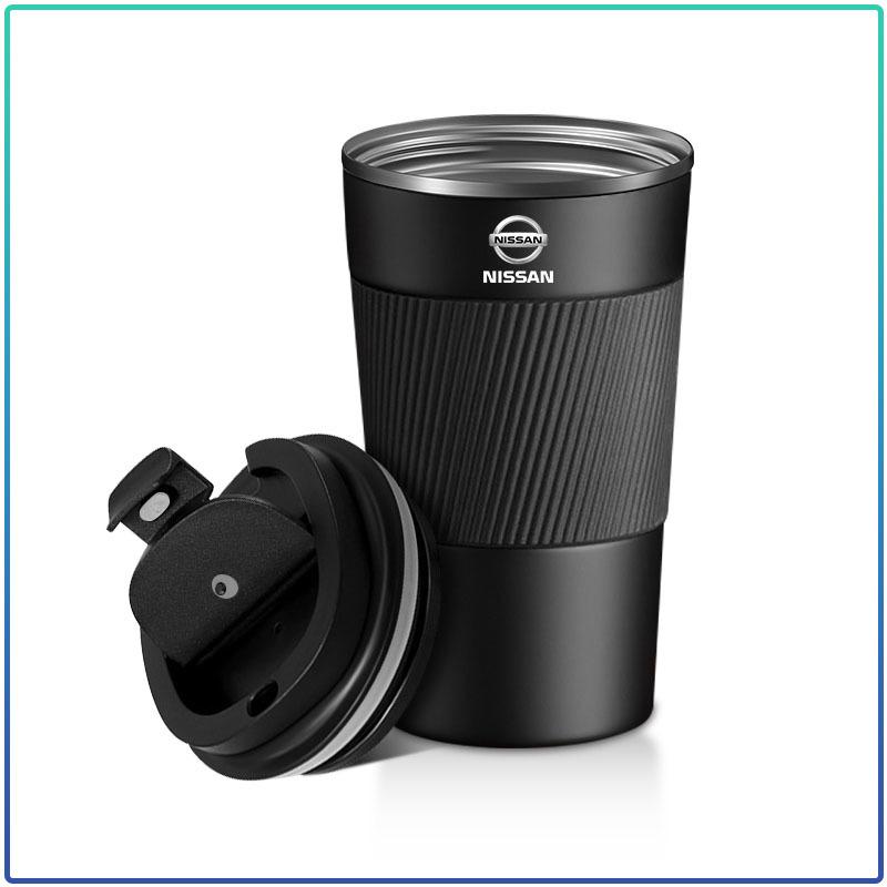 Car Stainless Steel 304 Coffee Thermos Mug Leak-Proof Non-Slip For Nissan juke leaf micra k12 note patrol qashqai j11 j10 tiida versa xtrail
