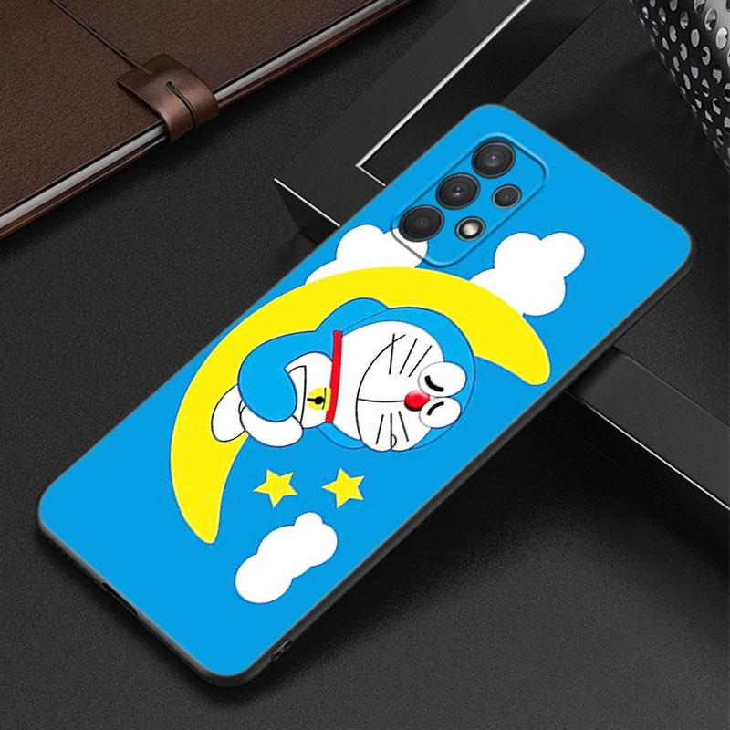 Милый чехол для телефона Doraemon Moon для Samsung Galaxy A12 A22 A31 A32 A50 A51 A70 A71 A72 A11 A21S A02S A10S A20S A30S A52 S 5G