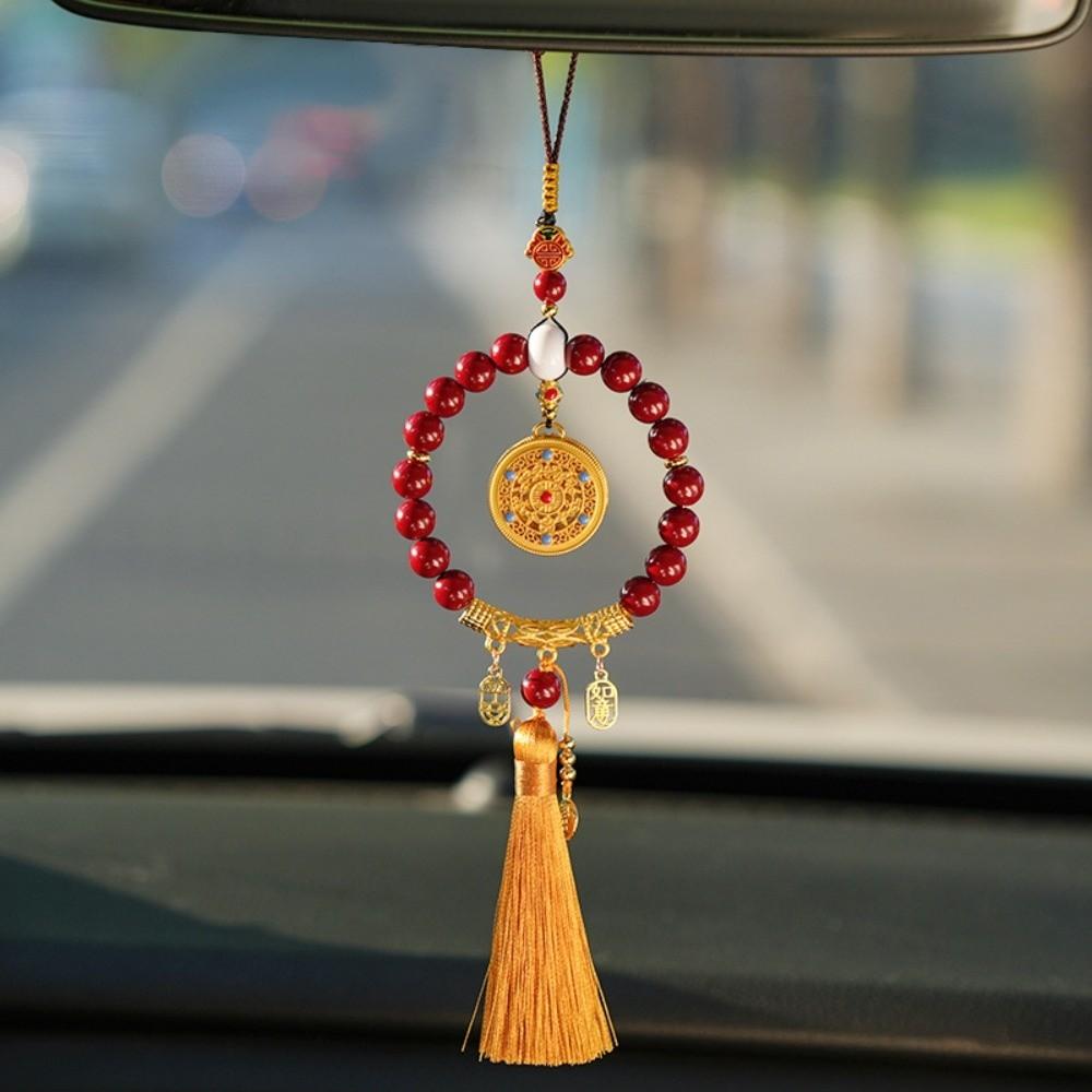 Five-Fortune Round Automobile Hanging Ornament Lucky Charm Jewelry Car Interior