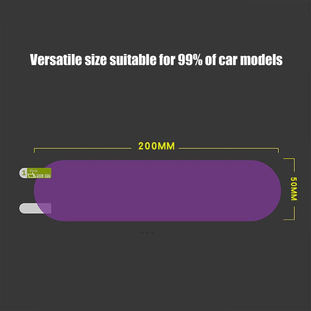 1 шт. Антибликовая пленка для зеркала заднего вида в салоне автомобиля, пленка против запотевания, наклейка-аксессуар для защиты от бликов при ночном вождении