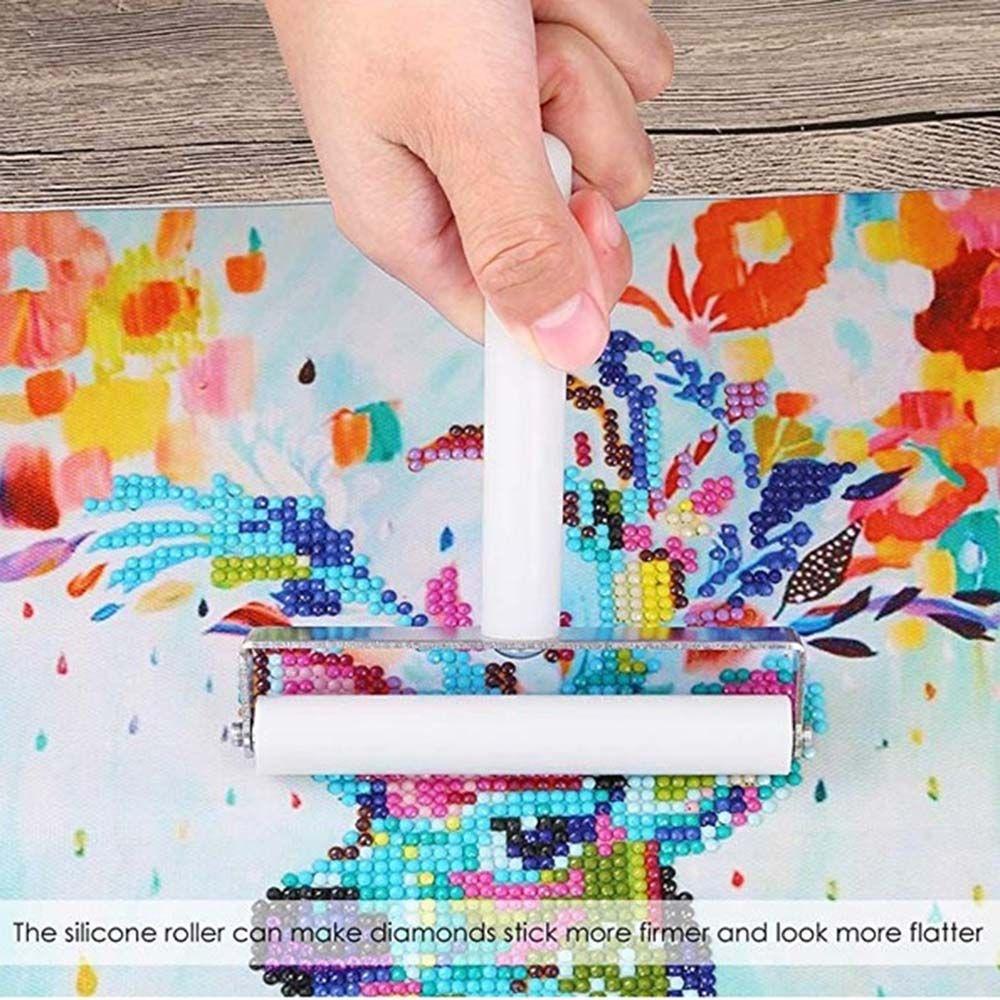 5D Craft Rhinestone Diamond Painting Cross Stitch Silicone Roller Embroidery