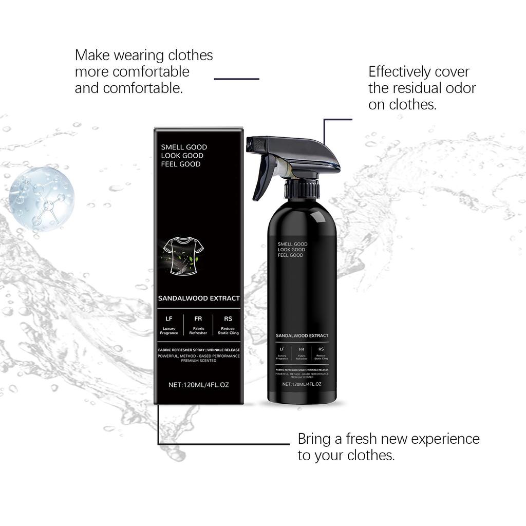 Освежитель одежды спрейУдобный спрей для тканейРоскошный ароматДестатизирует, не повреждая ткани 120 мл