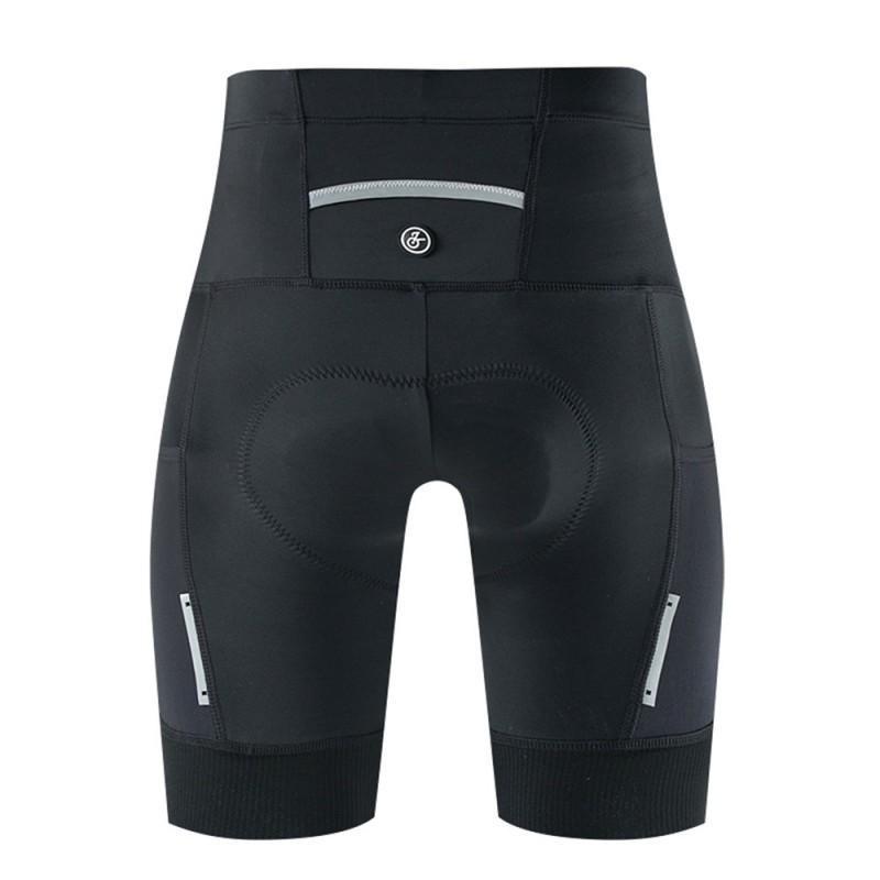 Женские велосипедные шорты с padded сиденьем, дышащие, отводящие влагу, черные