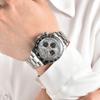 39mm Men's Wristwatch with VK63 Movement Chronograph sapphire Glass and Rubber Strap Luxury Business Men's Custom Watch