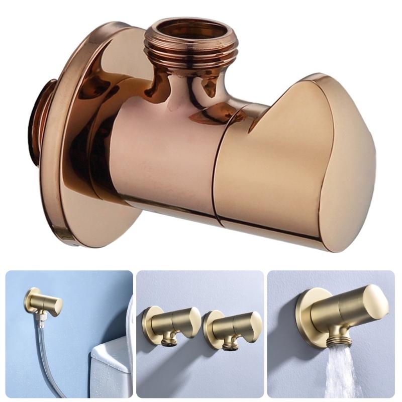 High Temperature Pressure Resistant Angle Valves Easy Installation Standard G1/2 Thread Leak Proof Valves for Plumbing