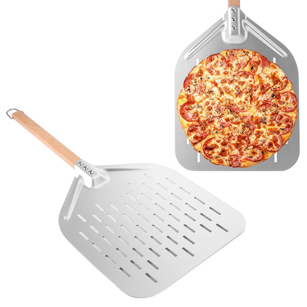 Detachable Handle Pizza Shovel Hollowing Out Pizza Peel Pizza Paddle Pizza Oven Accessories