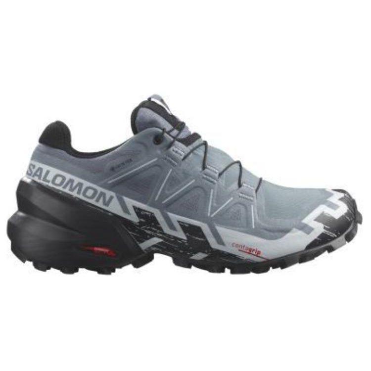 SALOMON Speedcross 6 Gtx Comfortable Versatile Shock Absorbing Durable Low Top Hiking Shoes Women Hiking Shoes Blue Gray 473023