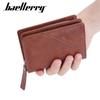 Men Fashion Zipper Wallets Classic Design Business Card Holder Vintage Short Wallet Coin Purse GZW