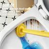 Disposable Toilet Brush Kit with Removable Heads for Bathroom Germ-Free and Efficient Strain-Free Cleaning