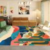 Современный декоративный ковер в абстрактном стиле для гостиной, большого размера, мягкий, художественный, для украшения спальни, ковер, легкая чистка, коврик под диван, для журнального столика