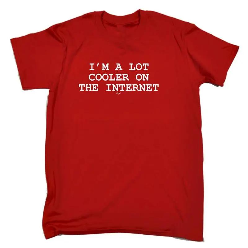 Im A Lot Cooler On The Internet Mens Funny Novelty Top T Shirt