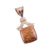 Natural Maryam Jasper 925 Solid Sterling Silver Gift TwoTone Pendant 1.50" Q4L37