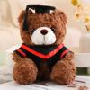 New Graduation Season Animal Plush Doll Wear Bachelor Coat Graduation Certificate Bear Capybara Plush Toy for Students Gift