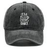 Бейсболка с принтом "IT'S A TEA SHIRT", регулируемая, кепка-сетка, винтажная мода, неэластичная ткань без стрейча, бейсболка-снэпбэк