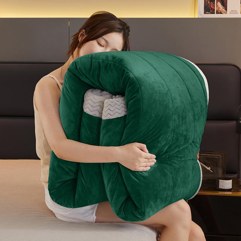 Осенне-зимнее молочное бархатное хлопковое одеяло, одеяло для сна, чехол для дивана, одеяло для офиса, осенне-зимнее маленькое одеяло из кораллового бархата