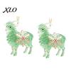 Winter Seasonal Ornaments Christmas Sheep Hanging Ornament with Snowflake Decor, 2D Flat Acrylic Pendant Rope for Holiday Tree Party Supplies Festive