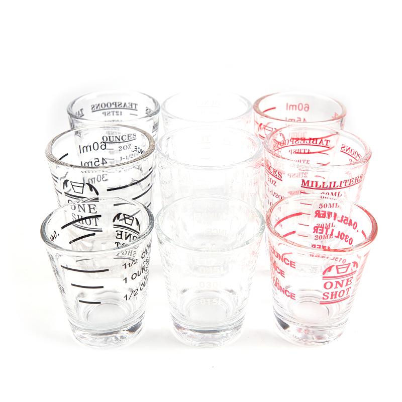 Стакан из утолщенного стекла, мерный стакан, рюмка, унция, чашка для эспрессо