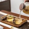 Wooden Handle Glass Tea Cups High Temperature Resistant Water Cups Stylish Coffee Cups  Gift