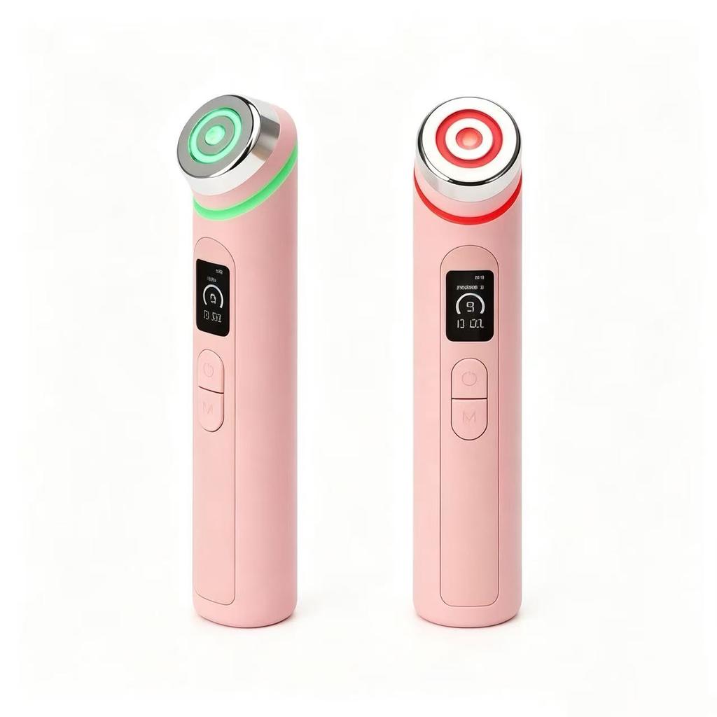 Portable LED Multi-Color Phototherapy Facial Device EMS Micro-Current Skin Firming Massager Anti-Wrinkle Home Face Rejuvenation