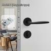 Hot Sell Modern Luxury Aluminum Alloy Interior Door Lever Handles for Bedroom Use With Easy Installation