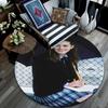 The Princess Diaries pattern round rug,Carpet Rug for Living Room Bedroom Playroom ,Non-slip Floor Mat,Holiday Gifts and Birthday Gifts.