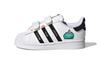 Originals Superstar Collection Cf I Hook and Loop Abrasion Resistant Low Top Skateboard Shoes White Black Blue H05269