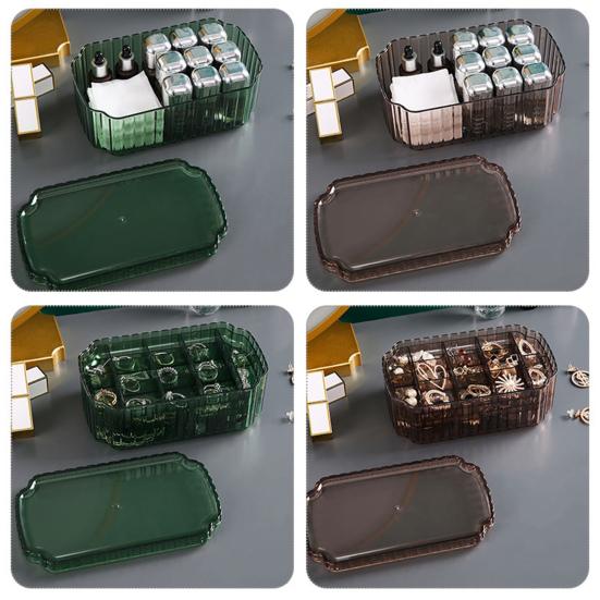 Коробка для хранения ювелирных изделий, прозрачный акриловый пылезащитный многофункциональный ожерелье, браслет, серьги, кольцо-органайзер, держатель, контейнер для дома