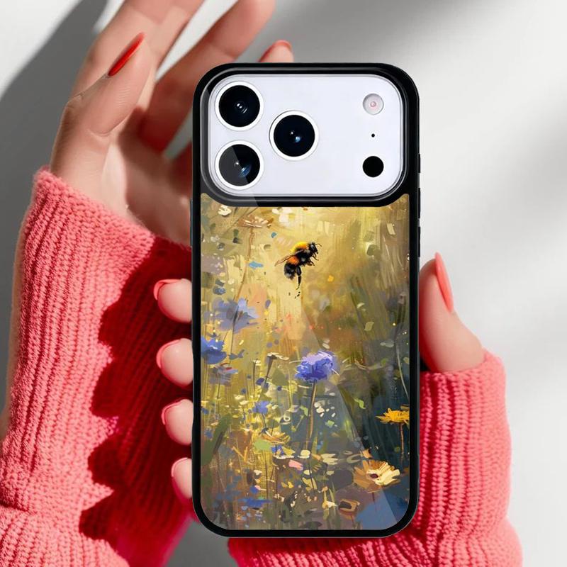 Масляная живопись Бохо Цветочный Арт Чехол для Телефона для iPhone 17 Air 16e 15 14 13 Pro Max Задняя Крышка для 12 11 Pro Coque