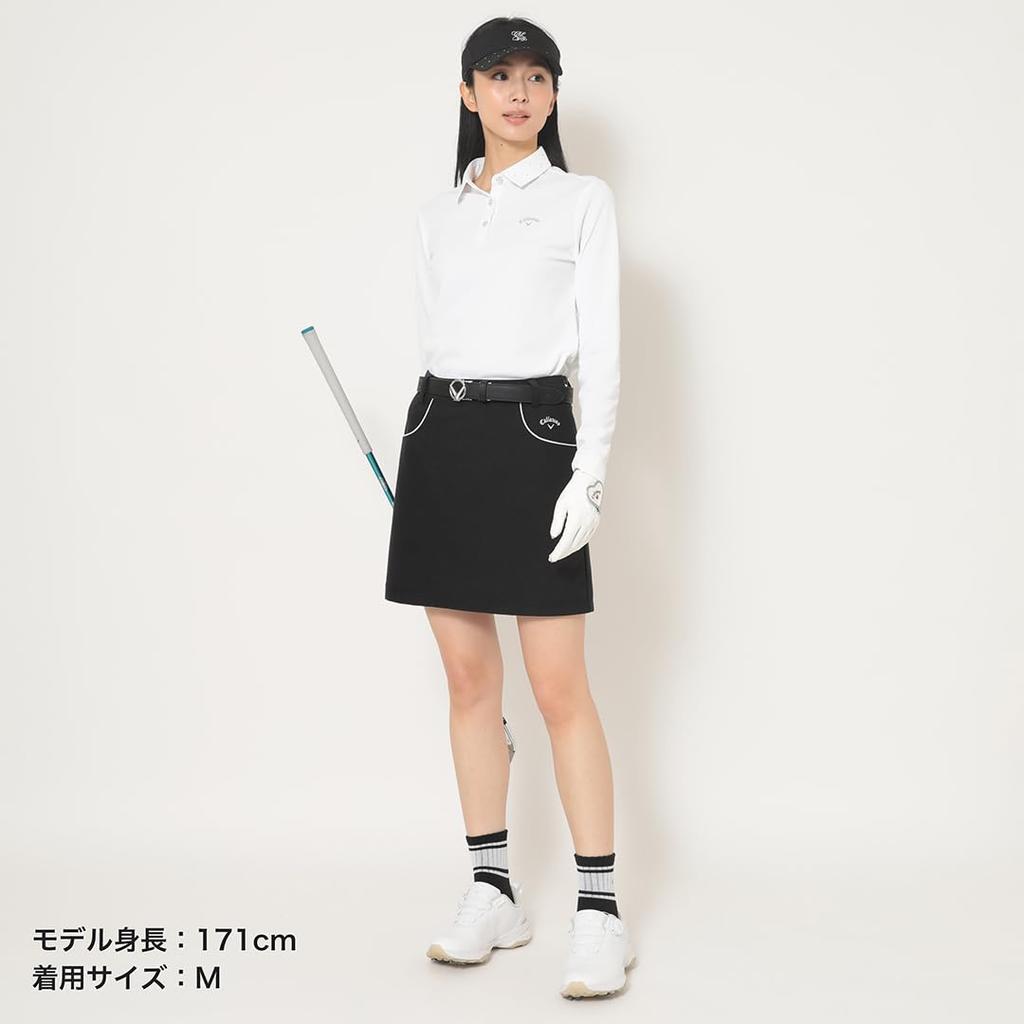 Callaway Stretch Skirt with Silver Classic Simple Design for Golf Women's 8-Way Water-Repellent Lines, Design, (C25228200)