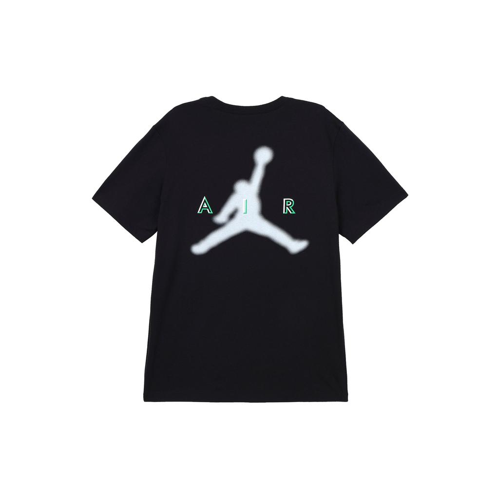 Jordan Футболка с коротким рукавом и круглым вырезом с принтом логотипа Vintage Cool Letter, мужская черная DX9580010