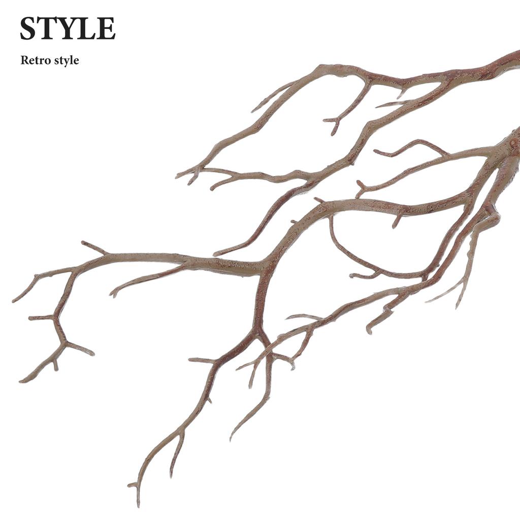 4 шт. Искусственная ветка Декор Пластиковая Имитация Изогнутый Рог Дерева Ветка 17,29 дюйма Декоративные Растения Ветки Свадебный Стол Фестиваль