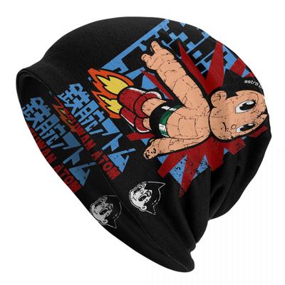 Кепка Astro Boy в стиле аниме «Могучий атом» Astroboy Goth Street Skullies, шапка-бини, весенняя теплая термоэластичная шапка, вязаные шапки