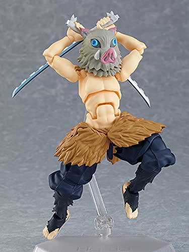 Max Factory Figma Demon Kimetsu no Yaiba Inosuke Tsukihira Раскрашенная подвижная фигурка Slayer Regular Edition Немасштабируемая АБС и ПВХ