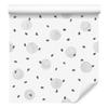 Painted Dots Wallpaper in Gray for Living Room and Bedroom 50x1000