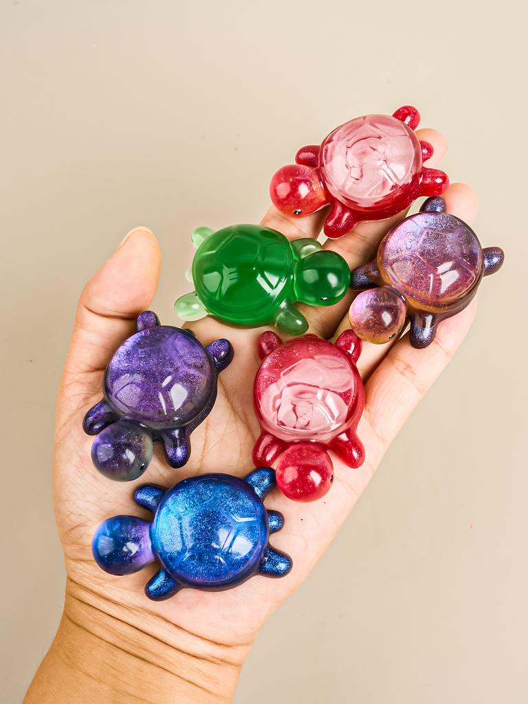 Cute Little Sea Turtle Silicone Mold DIY Epoxy Resin Casting Mould 3D Animal Crystal UV Glue Making Molds Mini Tabletop Ornament