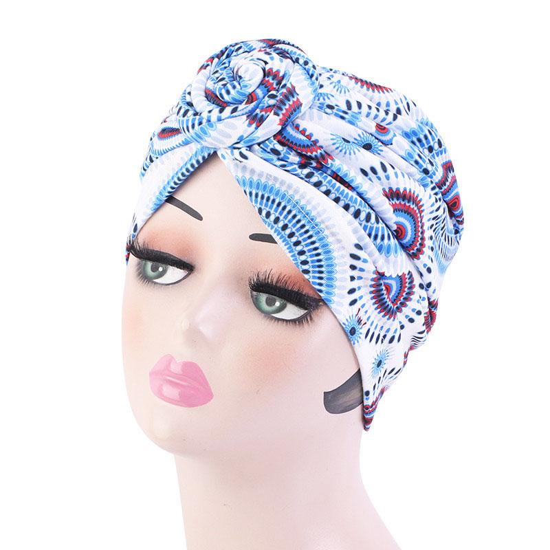 Модная шляпа African Wind Baotou Cap Vortex Knotted Turban Hat Chemo Cap Muslim Hat