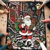 Interactive Drawing Blanket for Artists Christmas DIY Coloring Blanket, Color Your Own Throw 59" x 49" Cozy Creative Art Projects Adults Project Kids