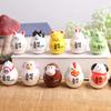 Ceramic Tumbler Decoration Creative 12 Zodiac Fortunate Tiger Rabbit Dragon Ornaments Household Desktop Auspicious Decorations