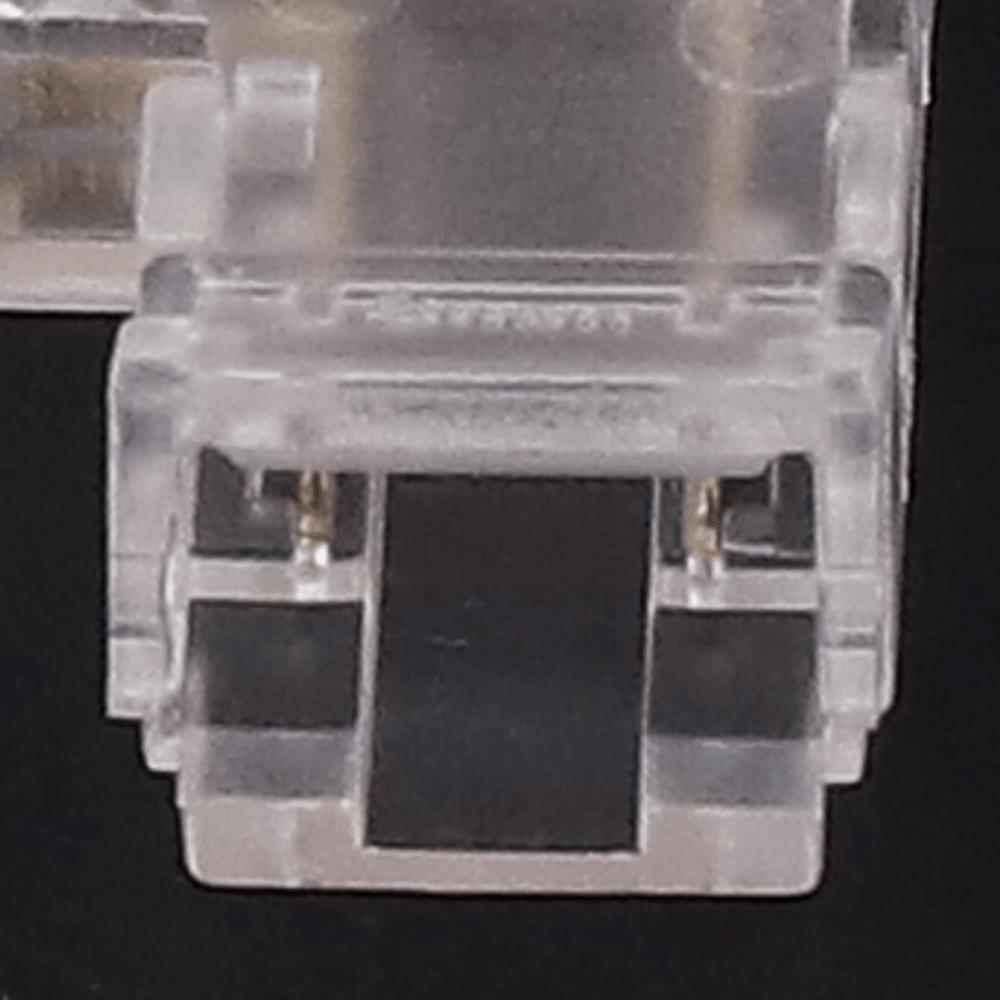 8pcs 8mm Strip Light Connector Transparent LED Strip Connector For COB LED Strip Light