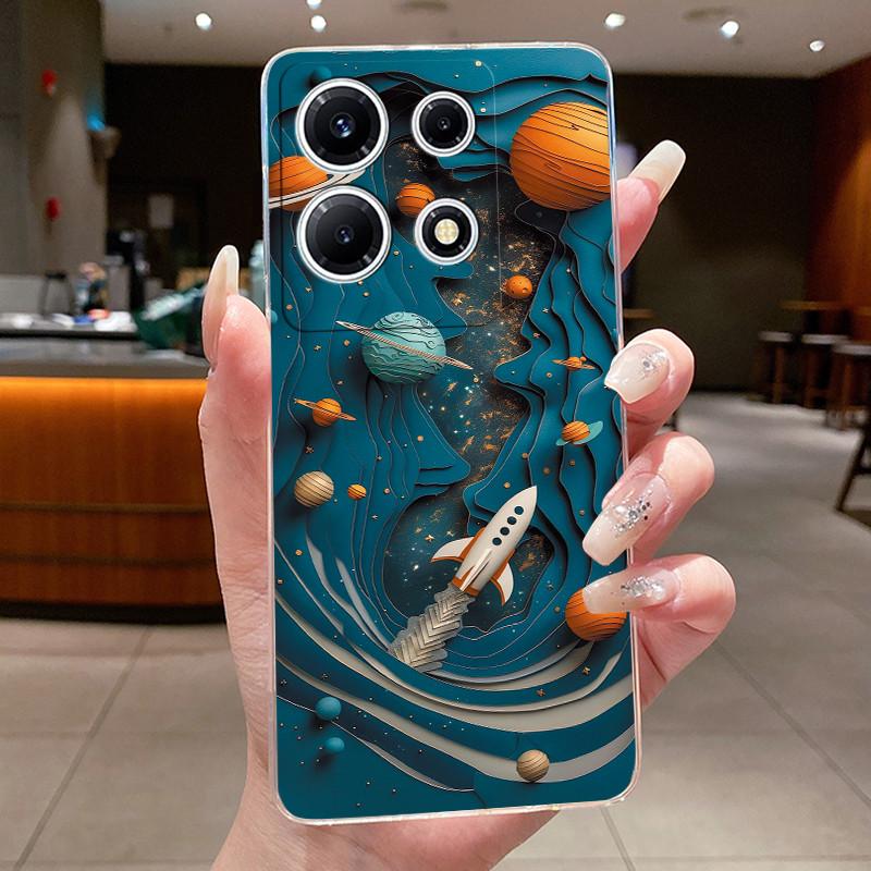 Чехол для телефона Infinix Note 30 VIP X6710 Прозрачный силиконовый мягкий чехол для Infinix Note 30 VIP Модные чехлы с цветами Note30 VIP Coque